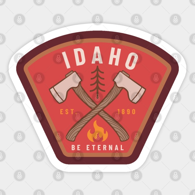 Idaho State Logo Sticker by Spatium Natura